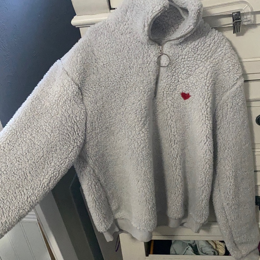 fuzzy half zip